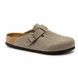 Birk Sommer Clogs Taupe – Seitenansicht